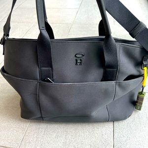 HALO RFID Tote with Phone Charger/ Flashlight- color black